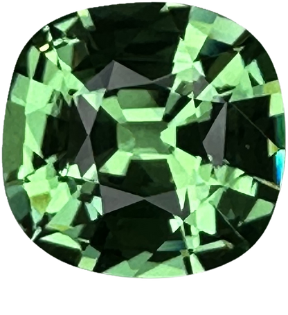 3.07ct Cushion Bright Green Tsavorite