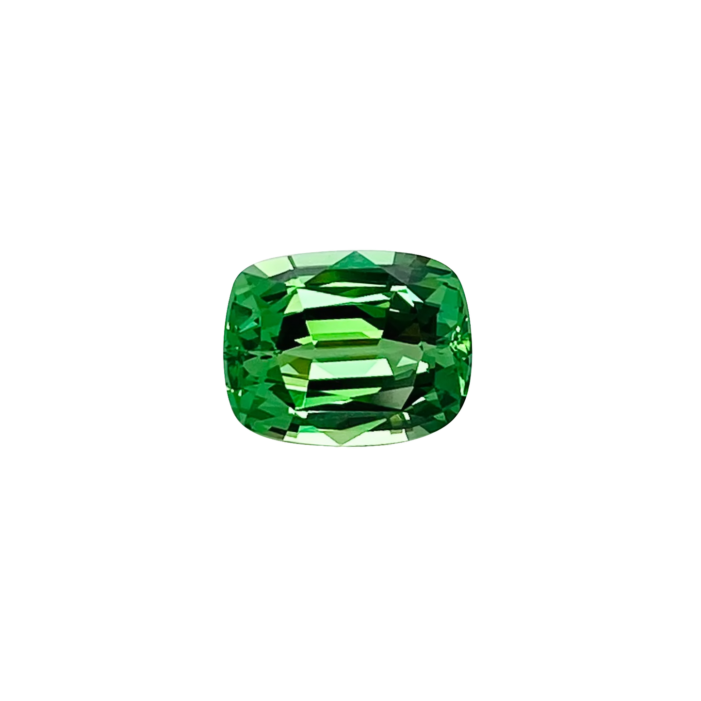 2.84ct Cushion Bright Green Tsavorite
