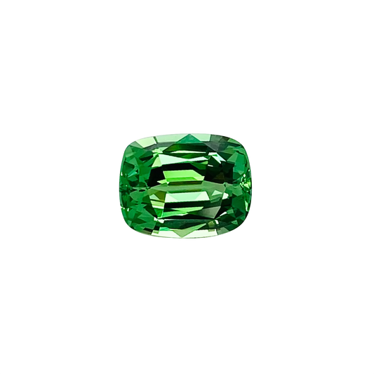 2.84ct Cushion Bright Green Tsavorite