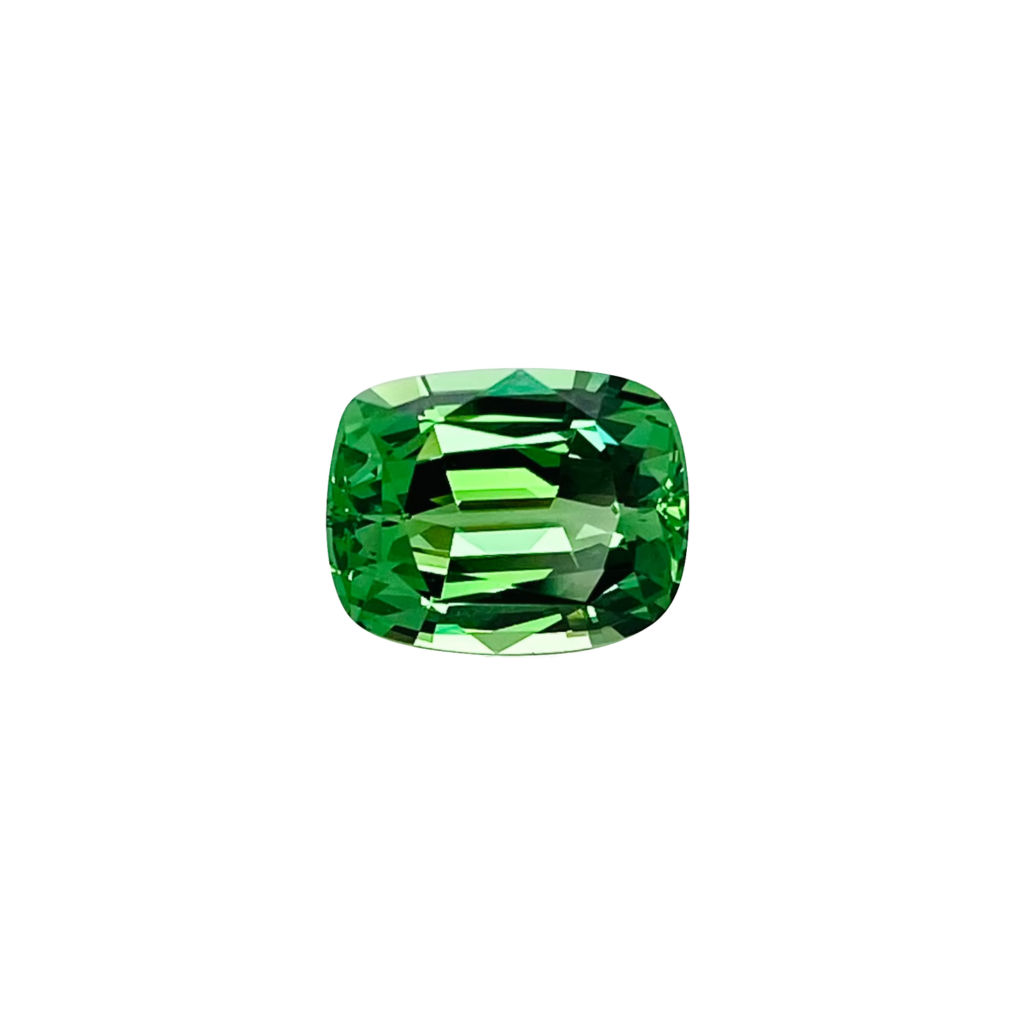 2.84ct Cushion Bright Green Tsavorite