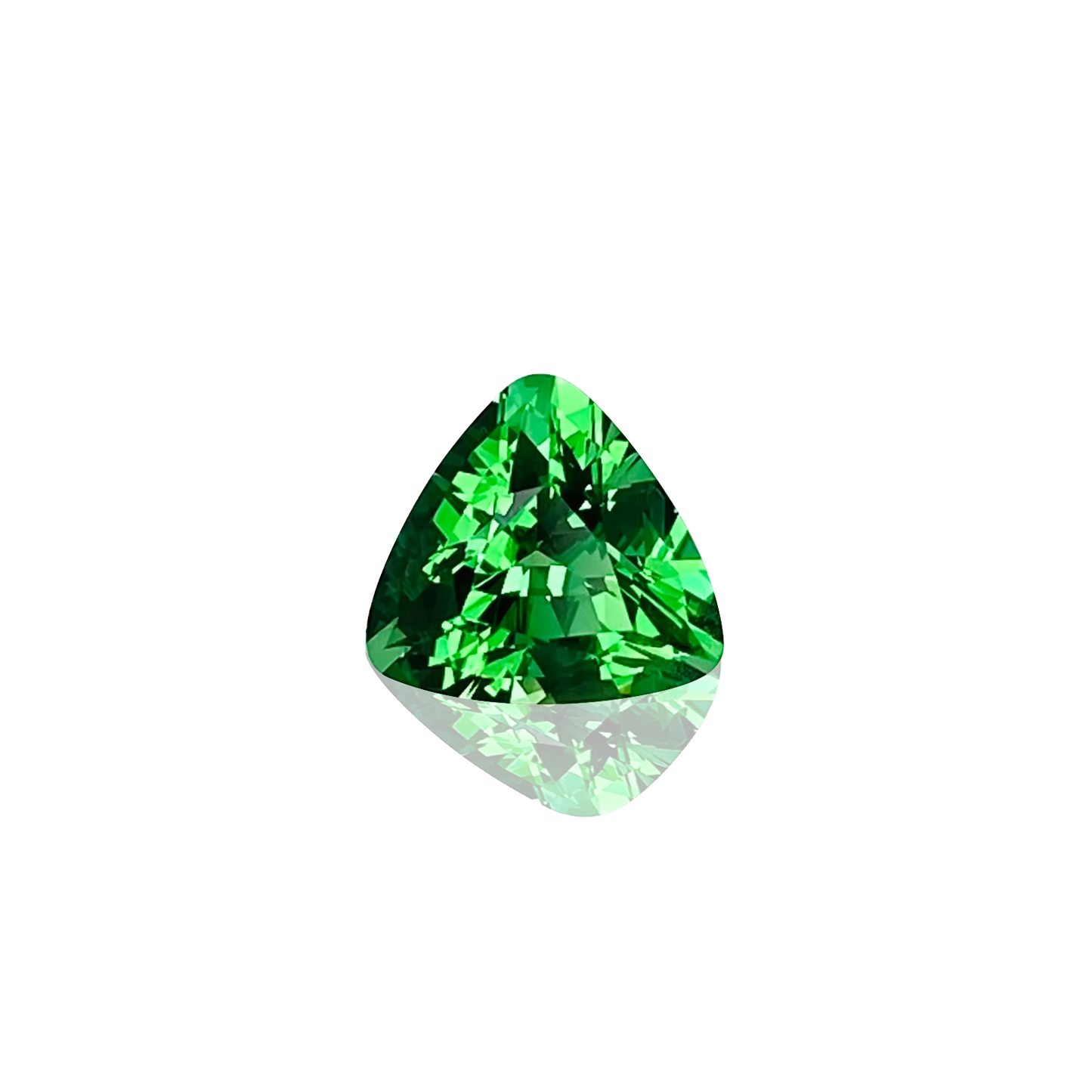 7.5mm Trillion Fine Mint Green Tsavorite