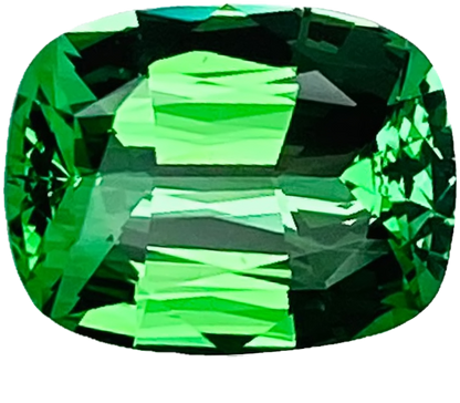 2.3ct Cushion Fine Mint Green Tsavorite