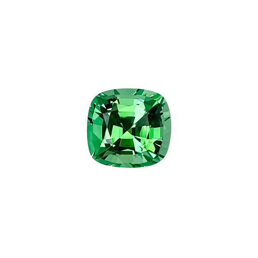 3.25ct Cushion Bright Green Tsavorite
