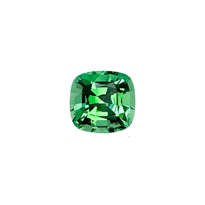3.25ct Cushion Bright Green Tsavorite