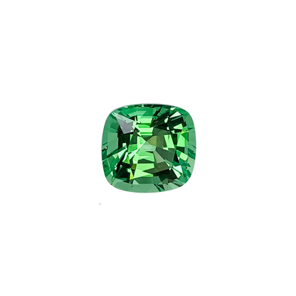 3.25ct Cushion Bright Green Tsavorite