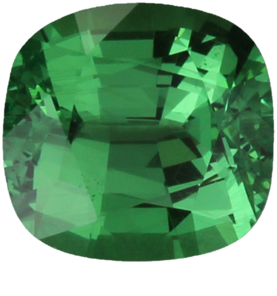 1.93ct Cushion Bright Green Tsavorite