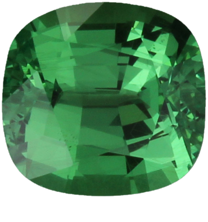 1.93ct Cushion Bright Green Tsavorite