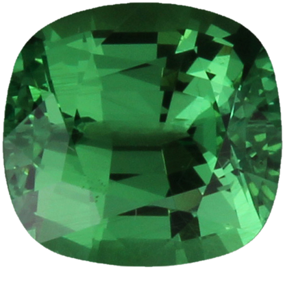 1.93ct Cushion Bright Green Tsavorite