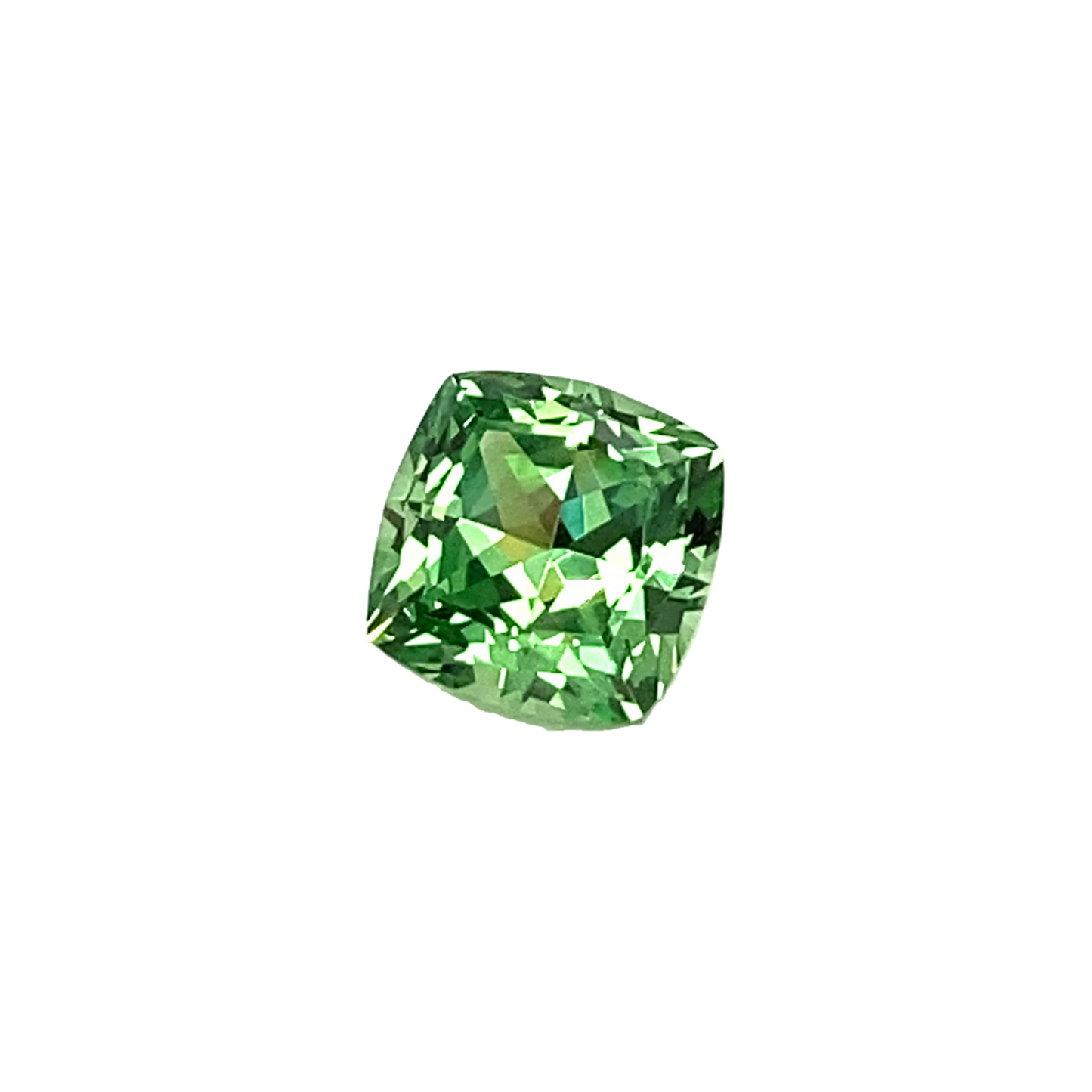 2.32ct Cushion Bright Green Tsavorite