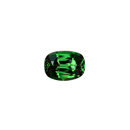3.28ct Cushion Gem Quality - Fine Intense Green Tsavorite