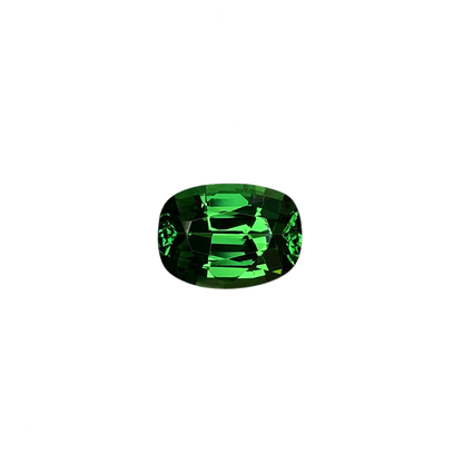 3.28ct Cushion Gem Quality - Fine Intense Green Tsavorite