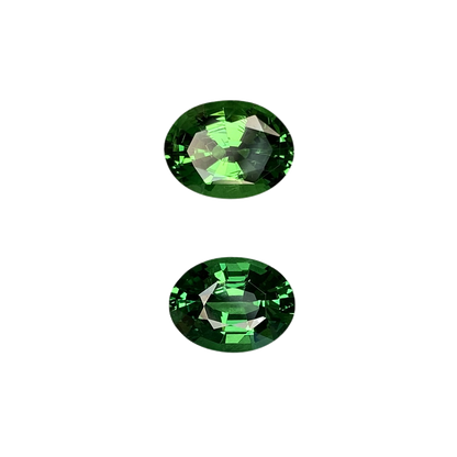4.23ct Oval Bright Green Tsavorite Pair