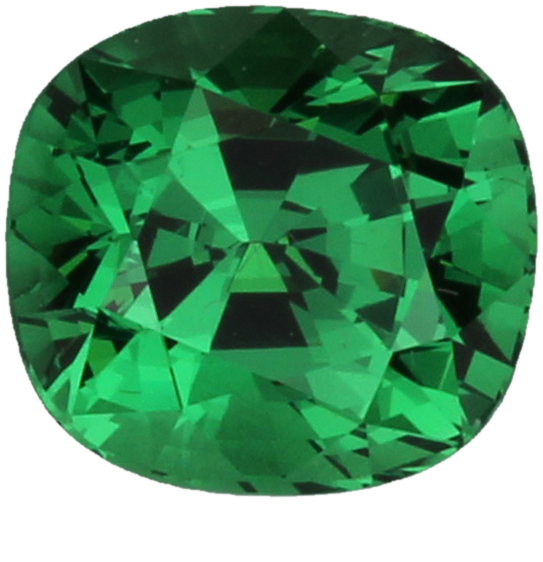 2.08ct Cushion Bright Green Tsavorite