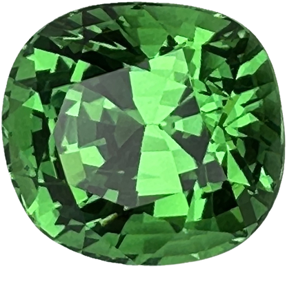 2.08ct Cushion Bright Green Tsavorite
