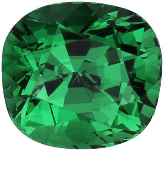 2.08ct Cushion Bright Green Tsavorite