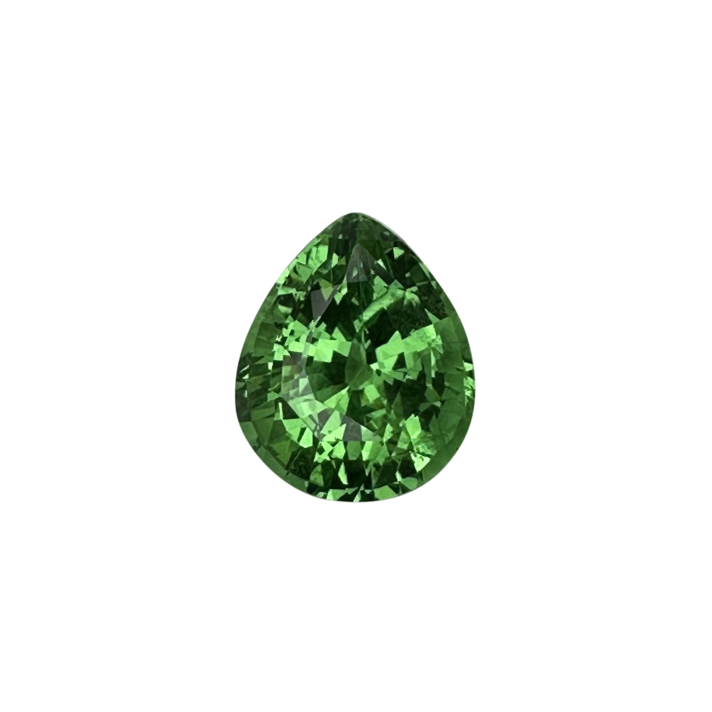 2.39ct Pear Shape Bright Green Tsavorite