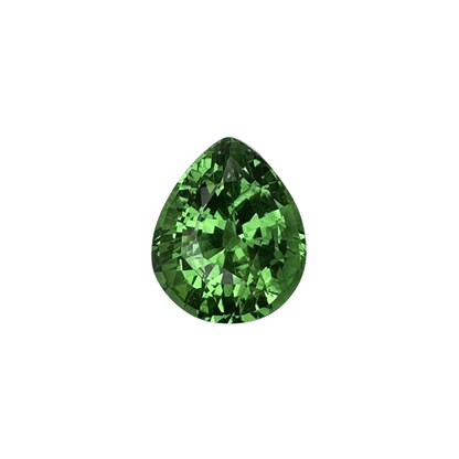 2.39ct Pear Shape Bright Green Tsavorite