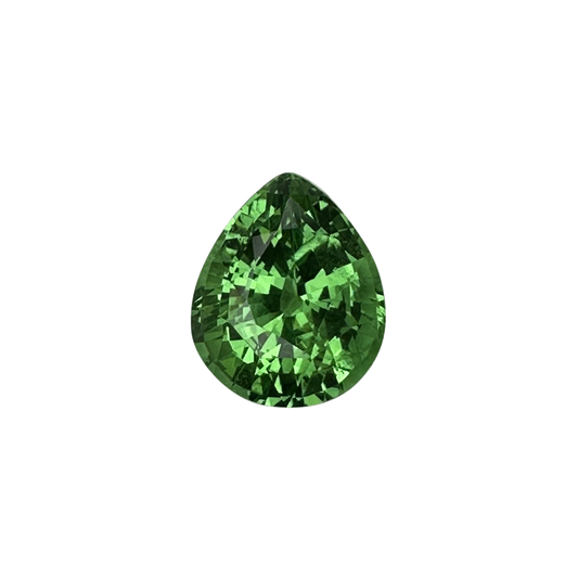 2.39ct Pear Shape Bright Green Tsavorite