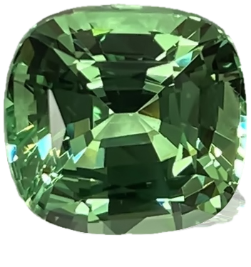 6.03ct Cushion Fine Mint Green Tsavorite