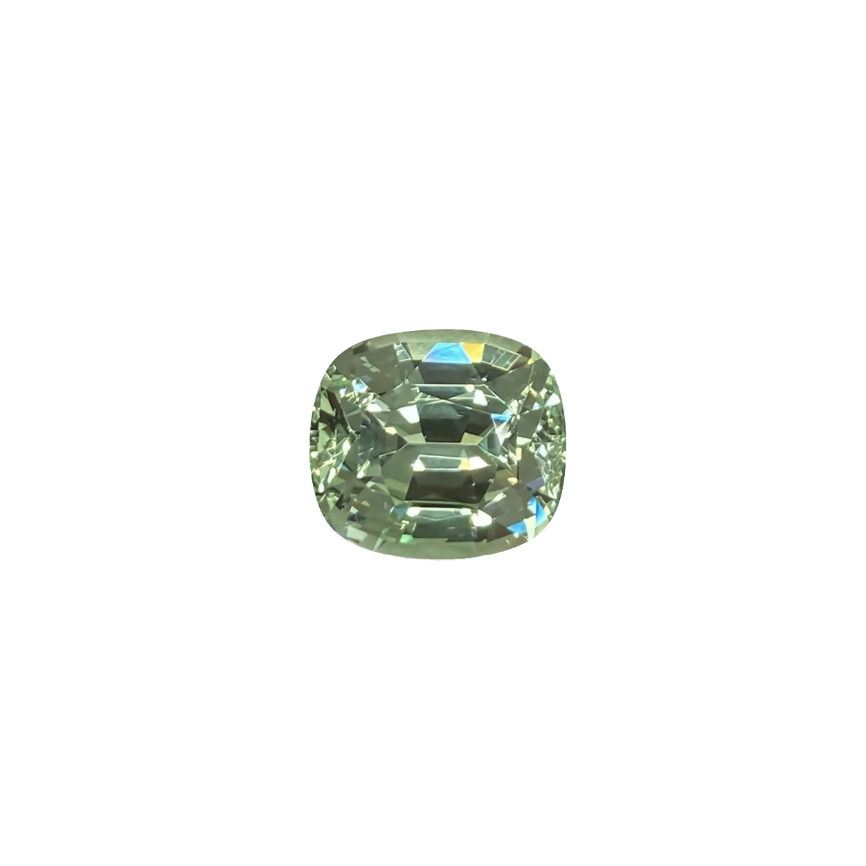 5.69ct Cushion Mint Garnet