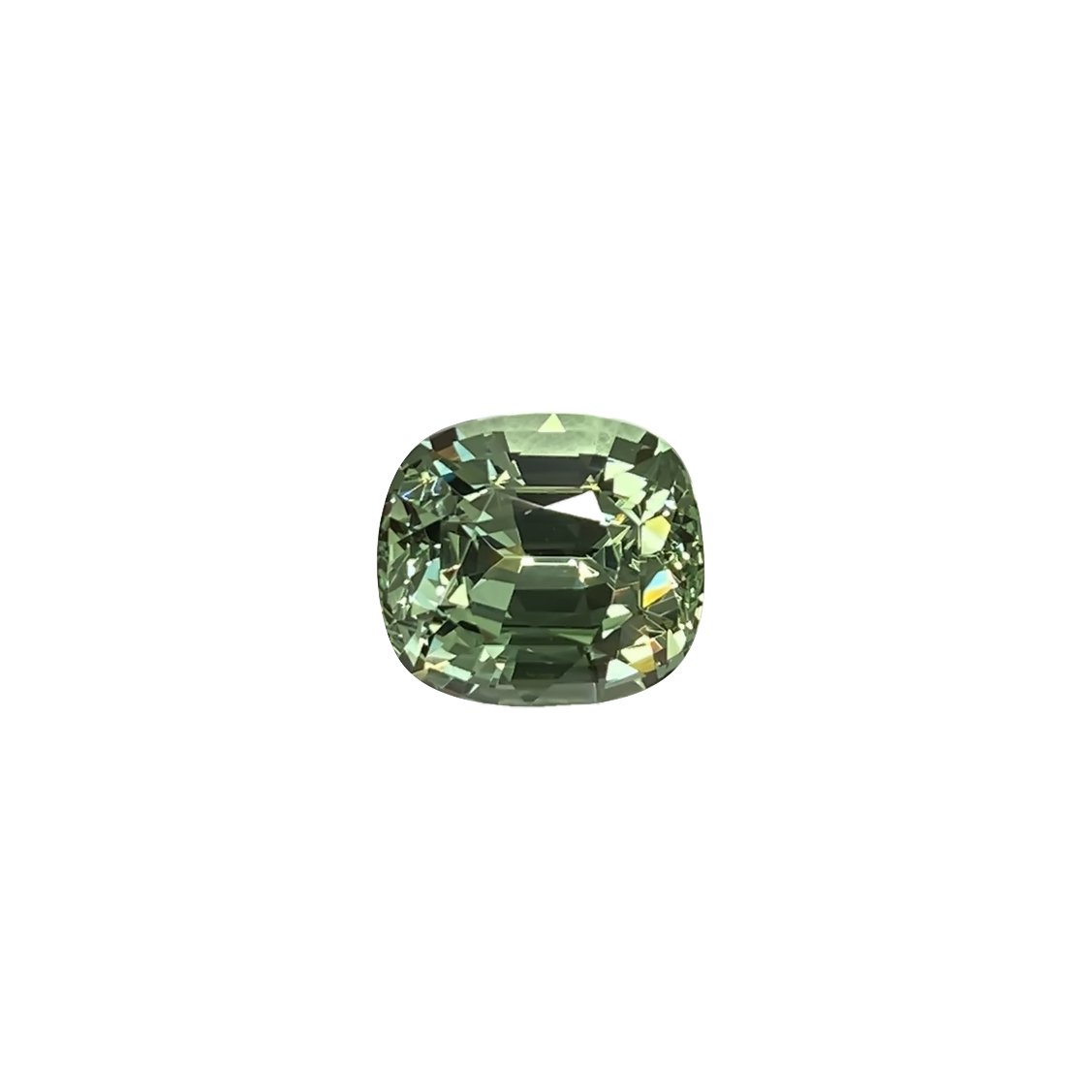 5.69ct Cushion Mint Garnet