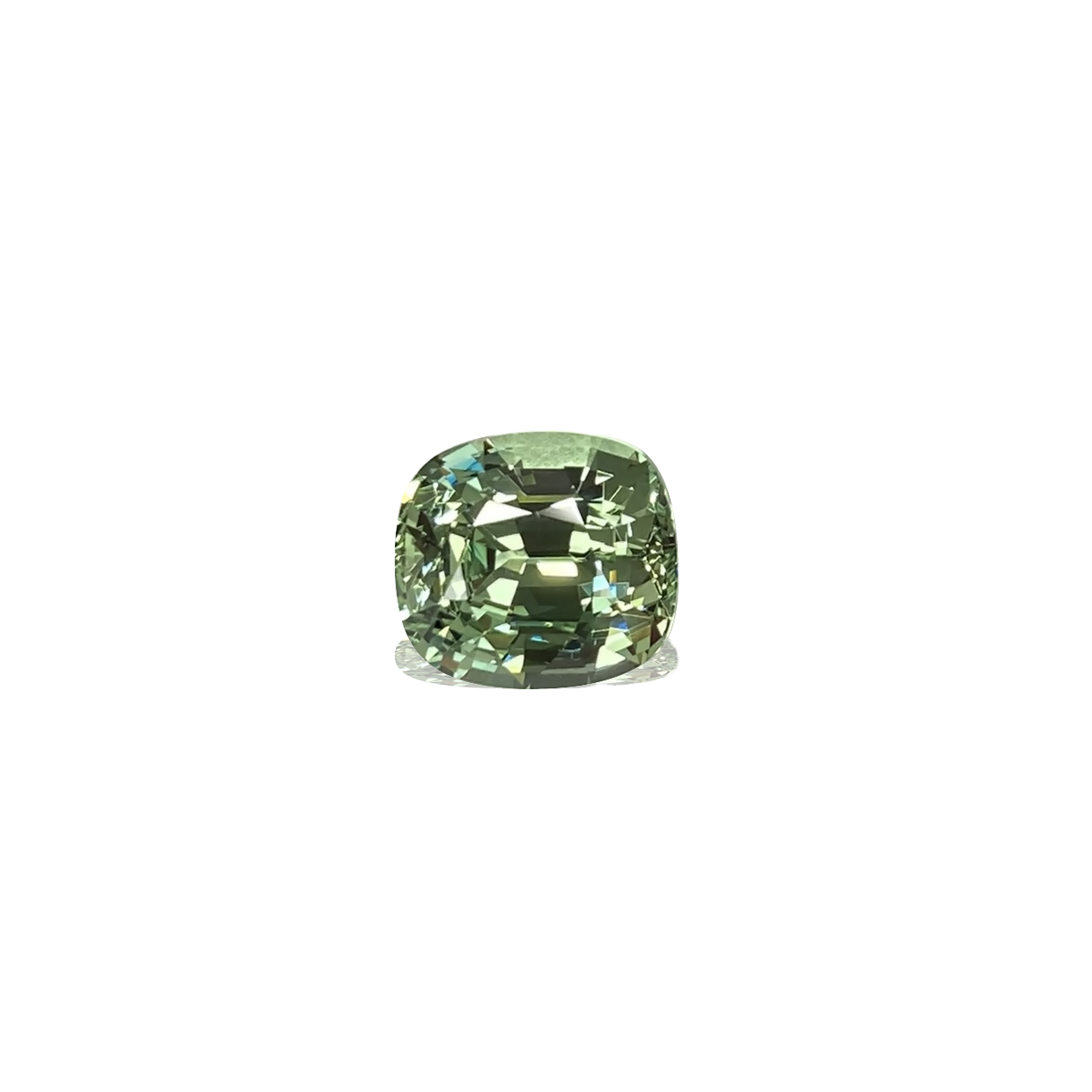 5.69ct Cushion Mint Garnet