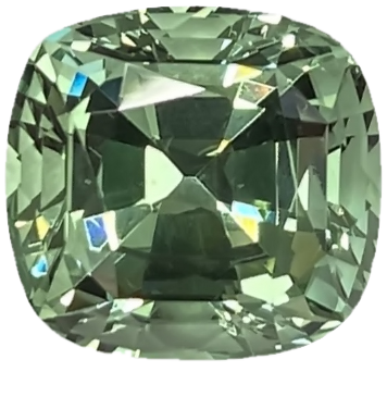 6.98ct Cushion Mint Garnet