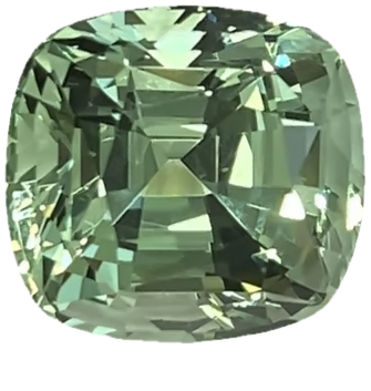 6.98ct Cushion Mint Garnet