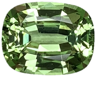 3.01ct Cushion Mint Garnet