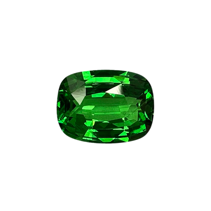8.15ct Cushion Bright Green Tsavorite