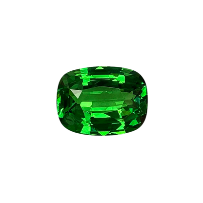 8.15ct Cushion Bright Green Tsavorite