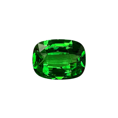 8.15ct Cushion Bright Green Tsavorite