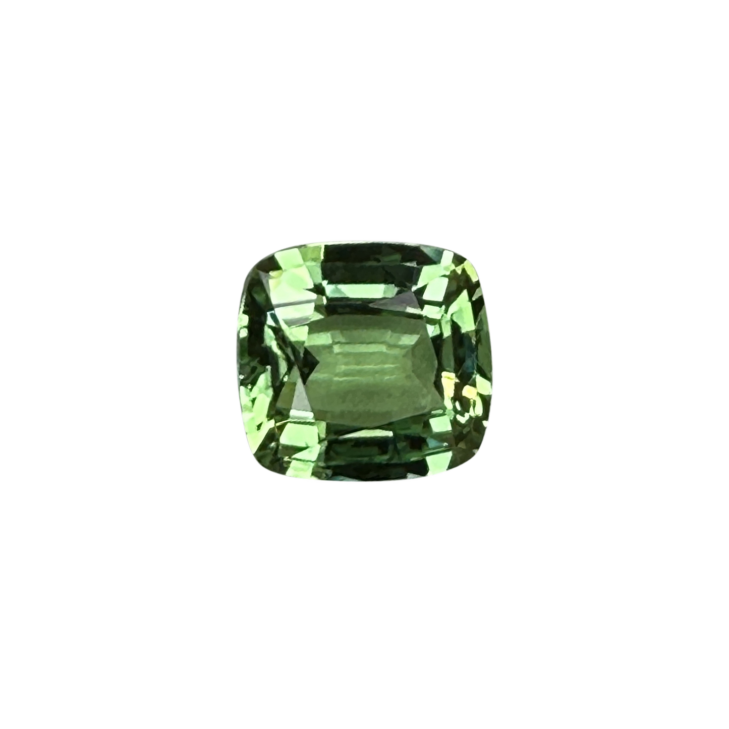 2.56ct Cushion Bright Yellowish Green Tsavorite