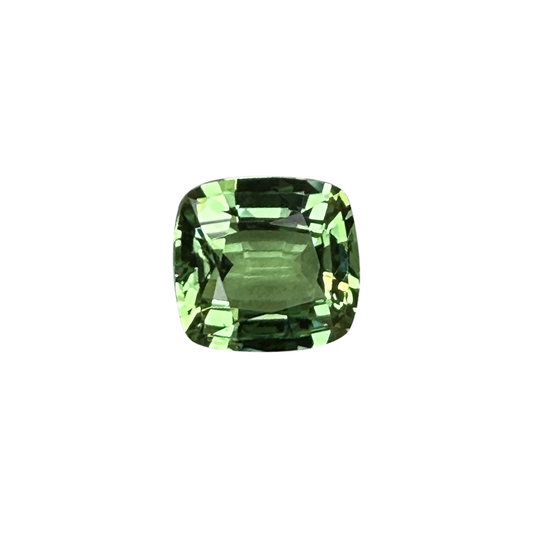 2.56ct Cushion Bright Yellowish Green Tsavorite