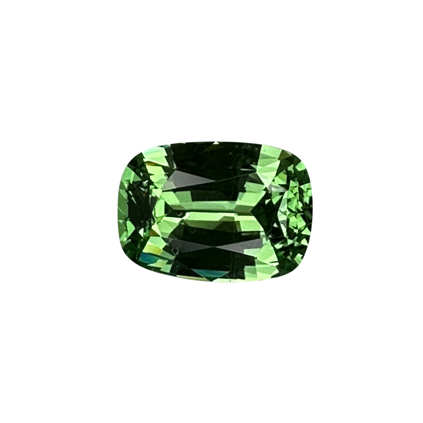 2ct Cushion Bright Green Tsavorite