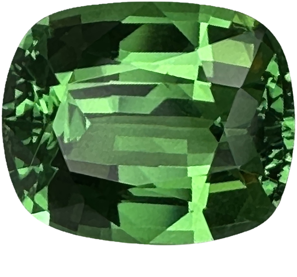 2.16ct Cushion Bright Green Tsavorite