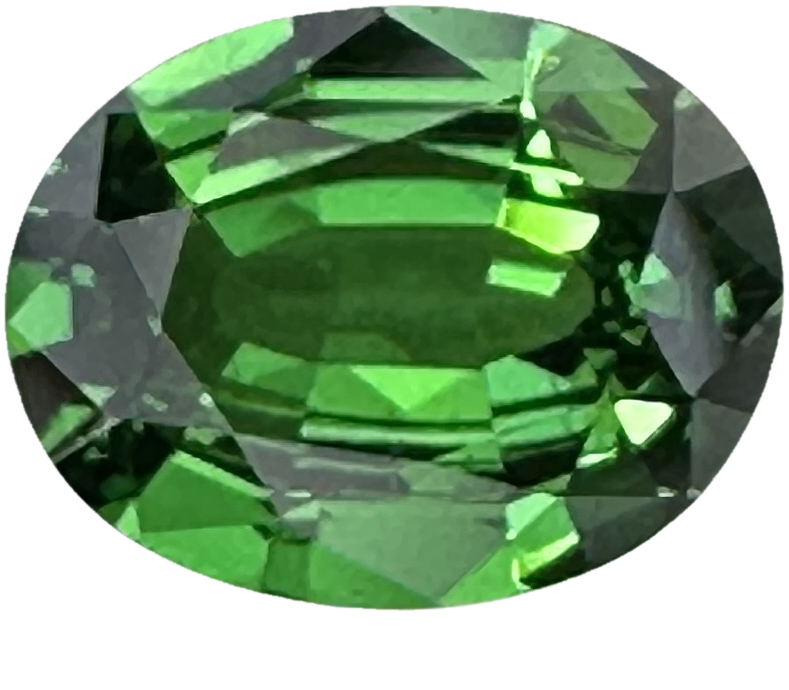 1.63ct Oval Fine Intense Green Tsavorite