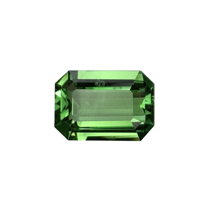 2.05ct Emerald Cut Bright Yellowish Green Tsavorite