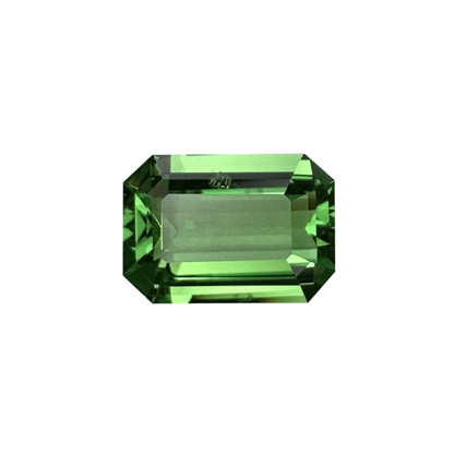 2.05ct Emerald Cut Bright Yellowish Green Tsavorite