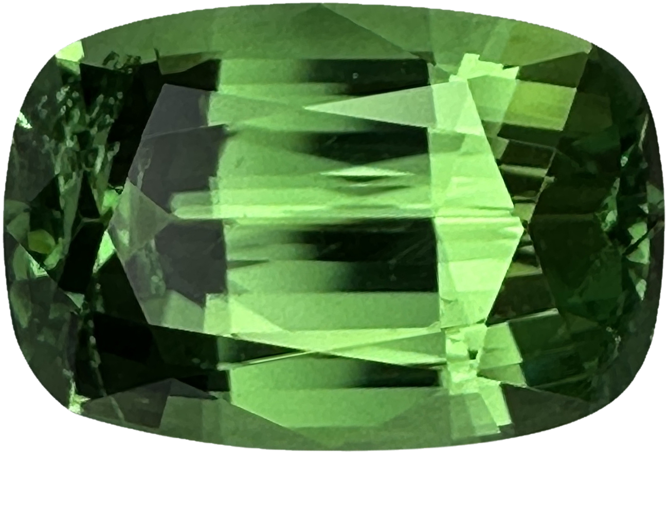 3.13ct Cushion Bright Green Tsavorite
