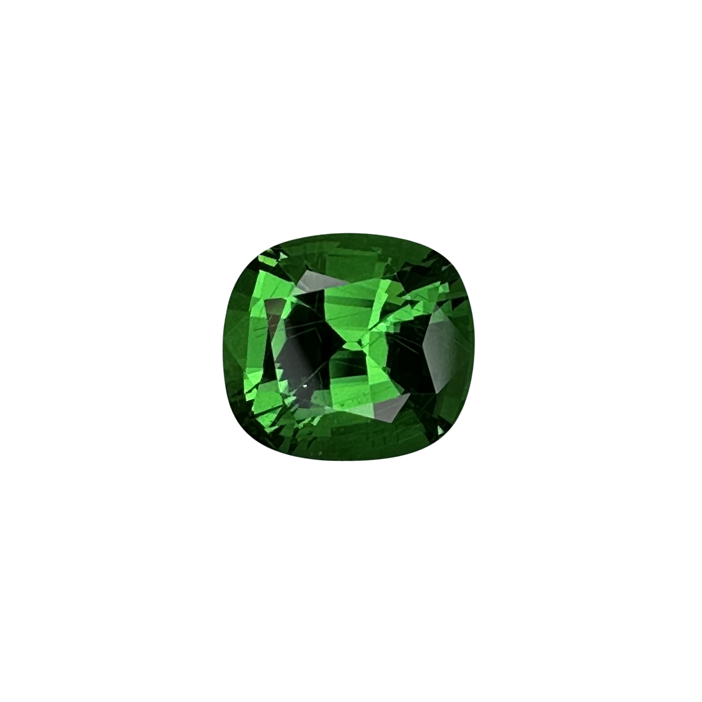 2.34ct Cushion Gem Quality - Fine Intense Green Tsavorite
