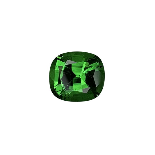 2.34ct Cushion Gem Quality - Fine Intense Green Tsavorite