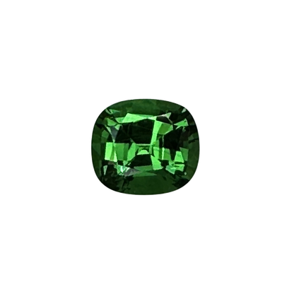 2.34ct Cushion Gem Quality - Fine Intense Green Tsavorite