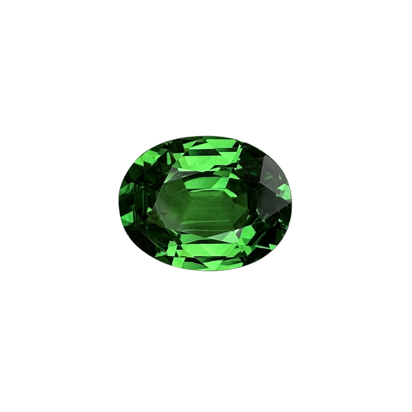 3.39ct Oval Gem Quality - Fine Intense Green Tsavorite