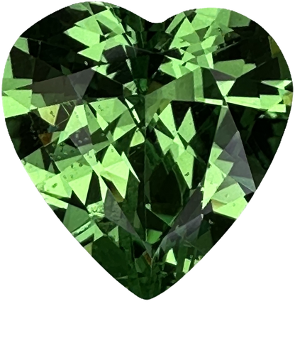 2.2ct Heart Shape Bright Green Tsavorite