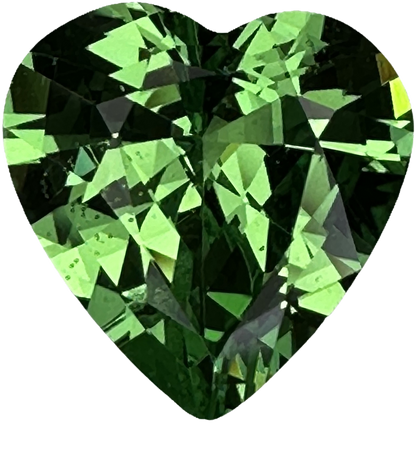 2.2ct Heart Shape Bright Green Tsavorite