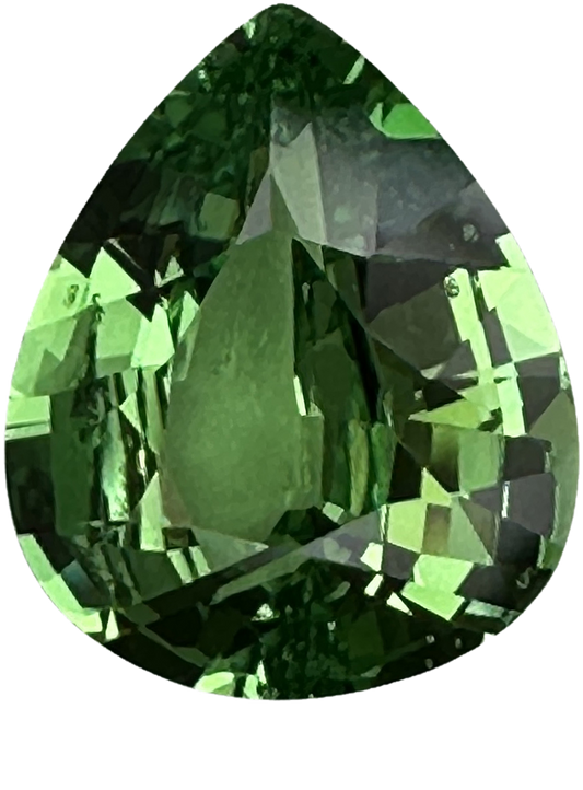 2.05ct Pear Shape Bright Green Tsavorite