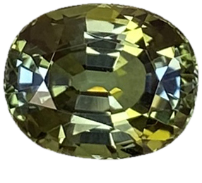 Cushion Green Tanzanite