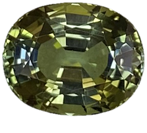 Cushion Green Tanzanite