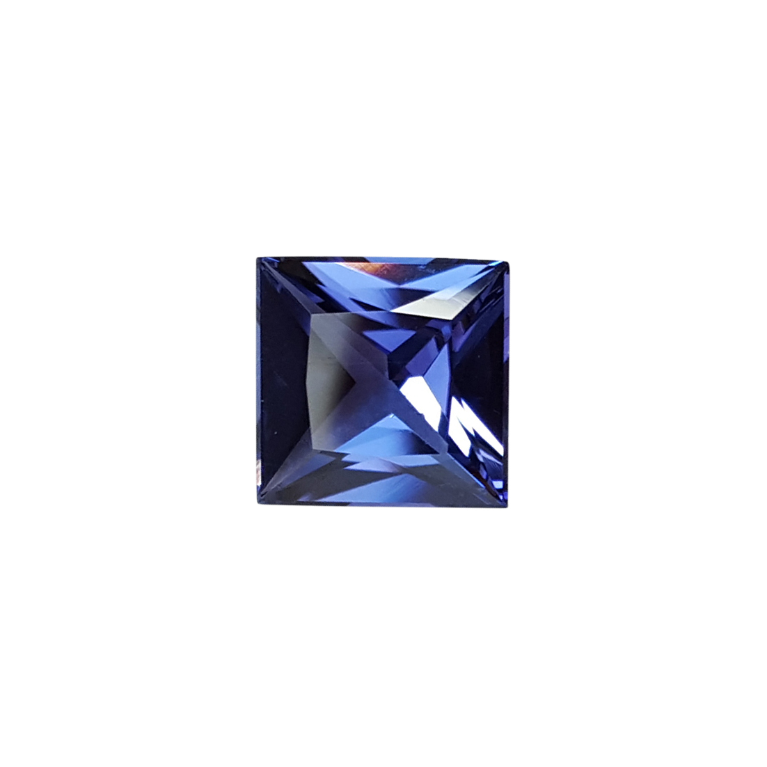 9.5mm Princess Cut AAA Color Tanzanite